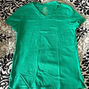 Faded Glory Women's V-Neck Short Sleeve Tee - Teal